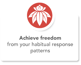 Achieve freedom from your habitual response patterns