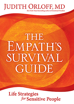 the cover of judith's book, empath survival guide