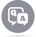 question and answer sessions icon