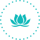 lotus centered in a dotted circle